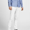 Jack & Jones Чино панталони Marco 12150148 Бял Slim Fit цвят на ниска цена