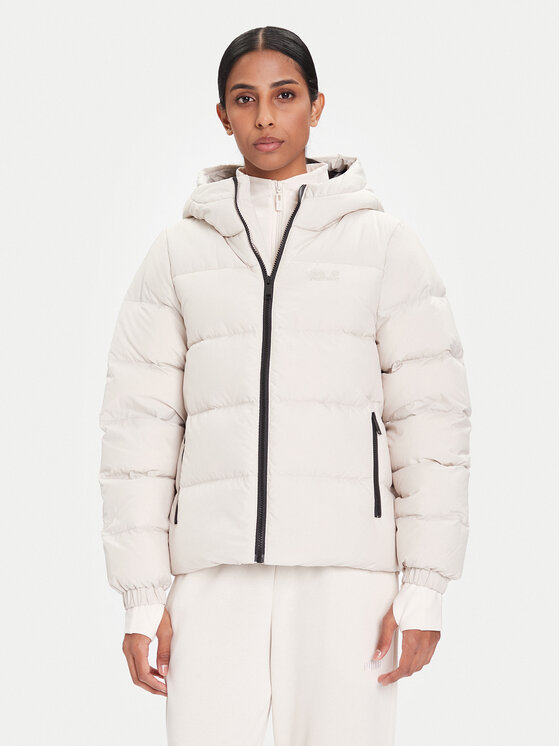 Jack Wolfskin Пухено яке Frozen Palace A65097 Бежов Regular Fit цвят на ниска цена