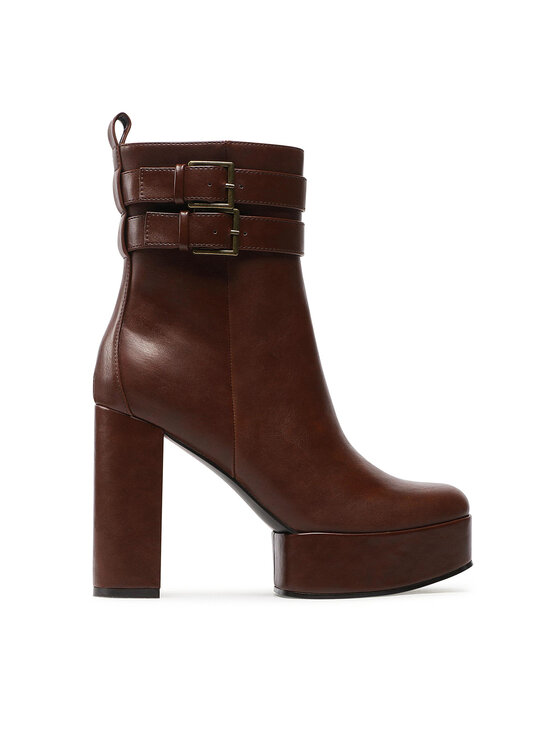 Jenny Fairy Боти PLATFORM-01KW Кафяв цвят на ниска цена