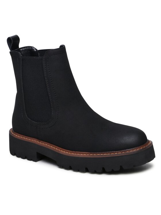 Jenny Fairy Боти тип челси WS88176-01 Черен цвят на ниска цена