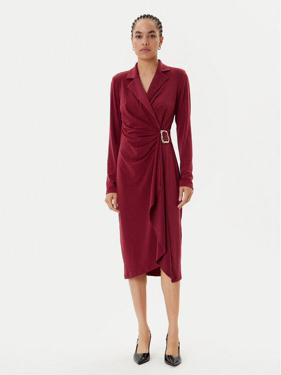 Joseph Ribkoff Коктейлна рокля 253145 Бордо Slim Fit цвят на ниска цена