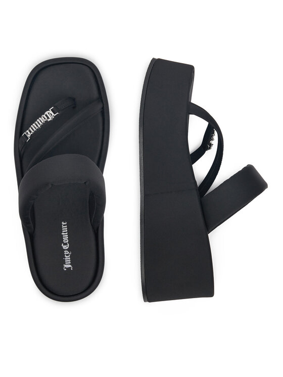 Juicy Couture Джапанки WSS21515-01 Черен цвят на ниска цена