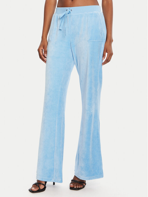 Juicy Couture Долнище анцуг Caisa JCSEBJ008 Син Slim Fit цвят на ниска цена