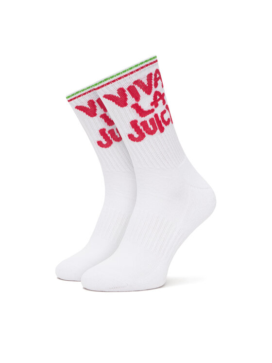 Juicy Couture Дълги чорапи Viva JCAXS125718 Бял цвят на ниска цена