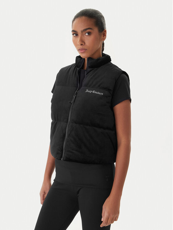 Juicy Couture Жилетка за костюм Lightening JCOGL225551 Черен Regular Fit цвят на ниска цена