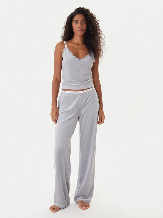 Juicy Couture Пижама JCLPJ225516 Сив Regular Fit цвят на ниска цена