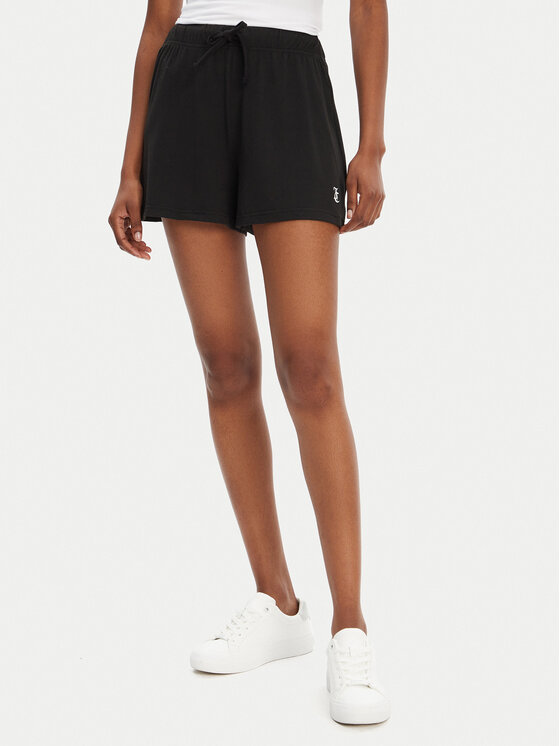 Juicy Couture Спортни шорти Dream Of Shrt JCLHS125506 Черен Regular Fit цвят на ниска цена