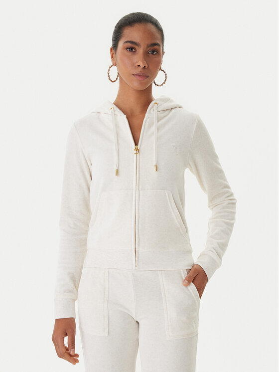 Juicy Couture Суитшърт Robertson JCAP176G Бежов Slim Fit цвят на ниска цена