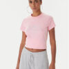 Juicy Couture Тишърт JCGTK225015 Розов Slim Fit цвят на ниска цена