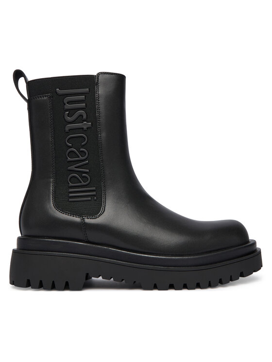 Just Cavalli Боти тип челси 79RA3S96 ZSD74 Черен цвят на ниска цена