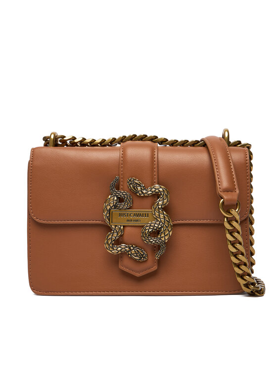 Just Cavalli Дамска чанта 79RA4BAF ZSA89 Кафяв цвят на ниска цена