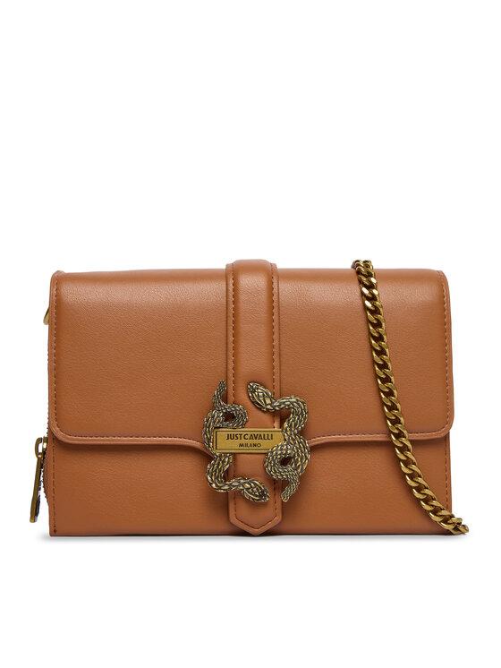 Just Cavalli Дамска чанта 79RA5PA6 ZSA89 Кафяв цвят на ниска цена