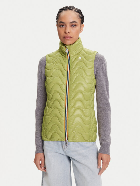 K-Way Жилетка за костюм Viole K3122IW Зелен Slim Fit цвят на ниска цена