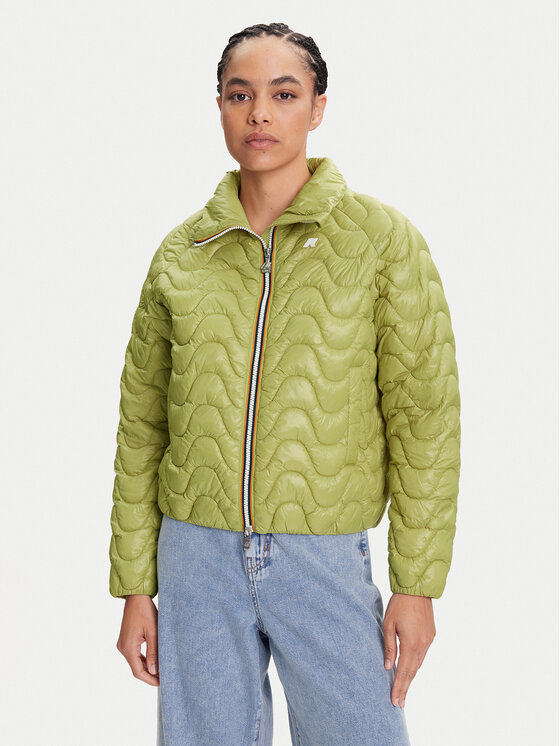 K-Way Преходно яке Soje K71421W Зелен Slim Fit цвят на ниска цена