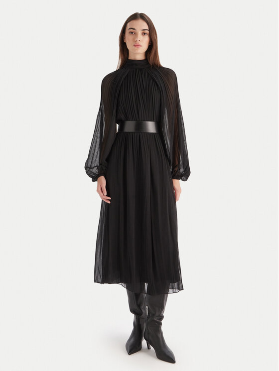 KAOS Коктейлна рокля RI1GX006 Черен Regular Fit цвят на ниска цена