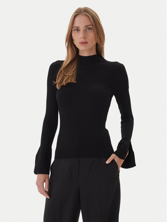 KAOS Поло RI1NT052 0001 Черен Regular Fit цвят на ниска цена