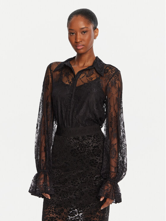 KAOS Риза Camicie RI1TZ004 0001 Черен Regular Fit цвят на ниска цена