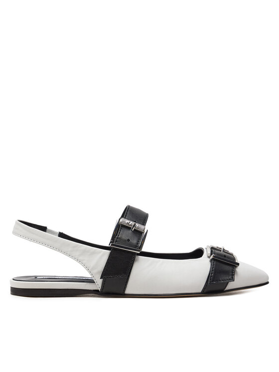 KARL LAGERFELD Балеринки Konnie KL40186 Бял цвят на ниска цена