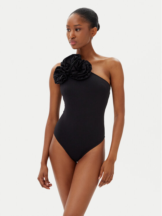 KARL LAGERFELD Боди A2W17005 Черен Slim Fit цвят на ниска цена