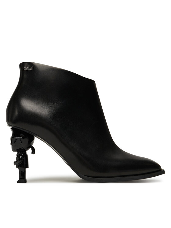 KARL LAGERFELD Боти Nft Heel Zip KL39135 Черен цвят на ниска цена