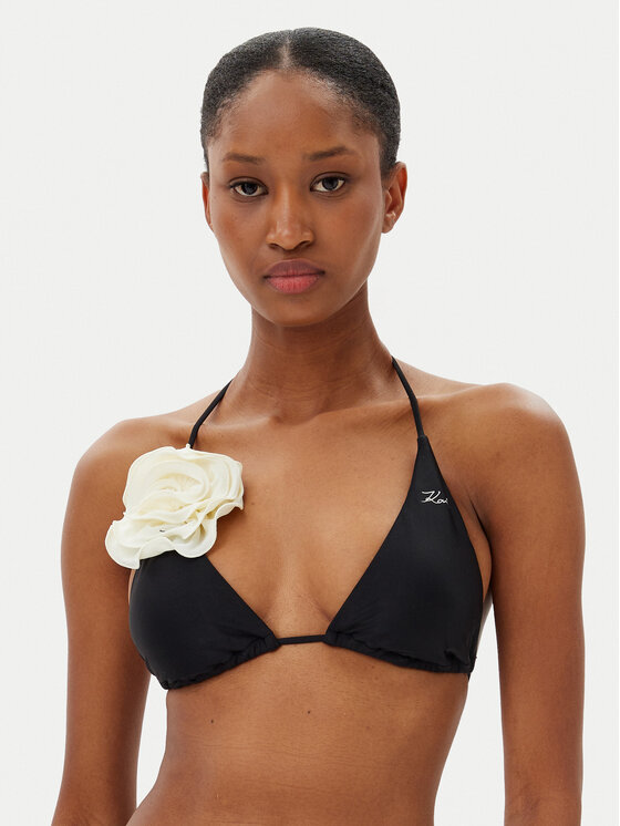 KARL LAGERFELD Горнище на бански A2W46056 Черен цвят на ниска цена