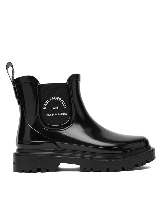 KARL LAGERFELD Гумени ботуши KL47140 Черен цвят на ниска цена