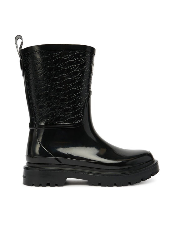 KARL LAGERFELD Гумени ботуши KL47170 Черен цвят на ниска цена