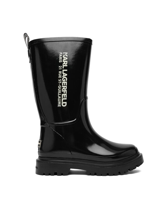 KARL LAGERFELD Гумени ботуши KL47180S Черен цвят на ниска цена