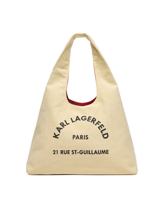 KARL LAGERFELD Дамска чанта B1W50015 Бежов цвят на ниска цена