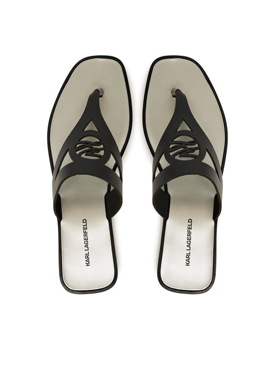 KARL LAGERFELD Джапанки Skoot II KL80407 Черен цвят на ниска цена