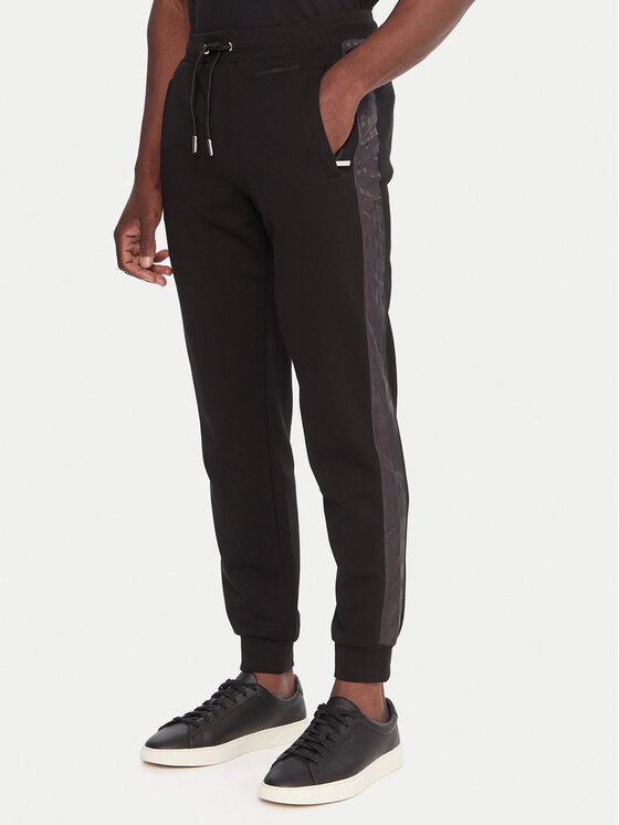 KARL LAGERFELD Долнище анцуг 705036 554910 Черен Slim Fit цвят на ниска цена