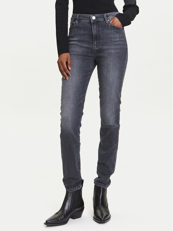 KARL LAGERFELD Дънки A3W10016 Сив Skinny Fit цвят на ниска цена