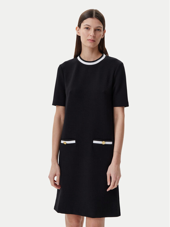 KARL LAGERFELD Ежедневна рокля A1W13041 Черен Regular Fit цвят на ниска цена