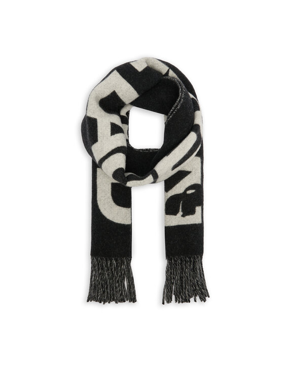 KARL LAGERFELD Зимен шал 246W3309 Черен цвят на ниска цена