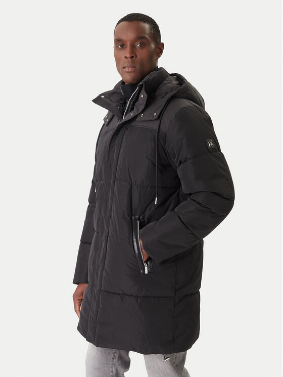 KARL LAGERFELD Зимно яке 455001 554501 Черен Regular Fit цвят на ниска цена