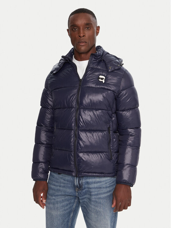 KARL LAGERFELD Зимно яке 505022 554590 Тъмносин Regular Fit цвят на ниска цена