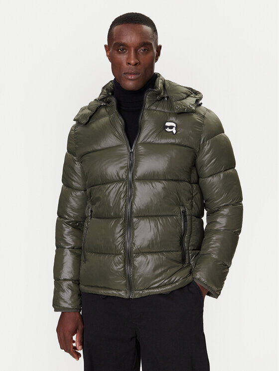 KARL LAGERFELD Зимно яке 505022554590 Зелен Regular Fit цвят на ниска цена