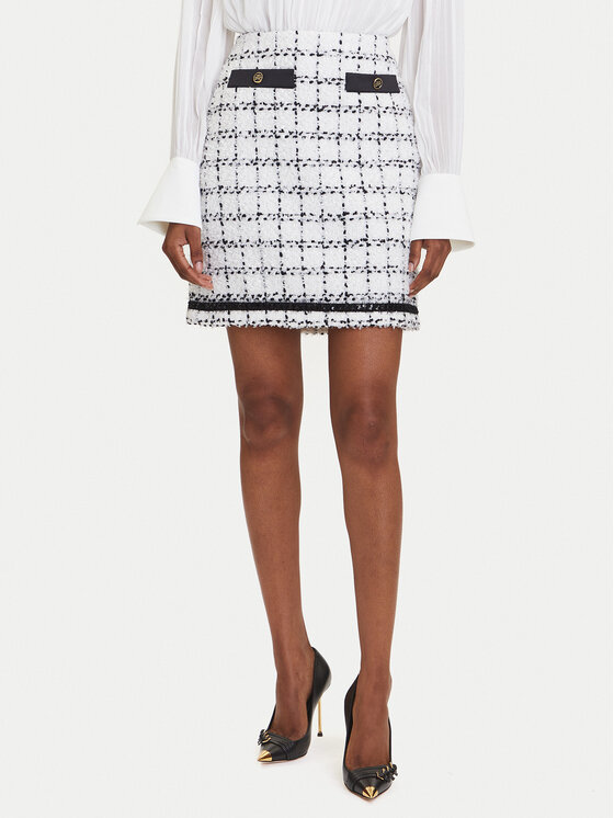 KARL LAGERFELD Мини пола A3W12019 Екрю Regular Fit цвят на ниска цена