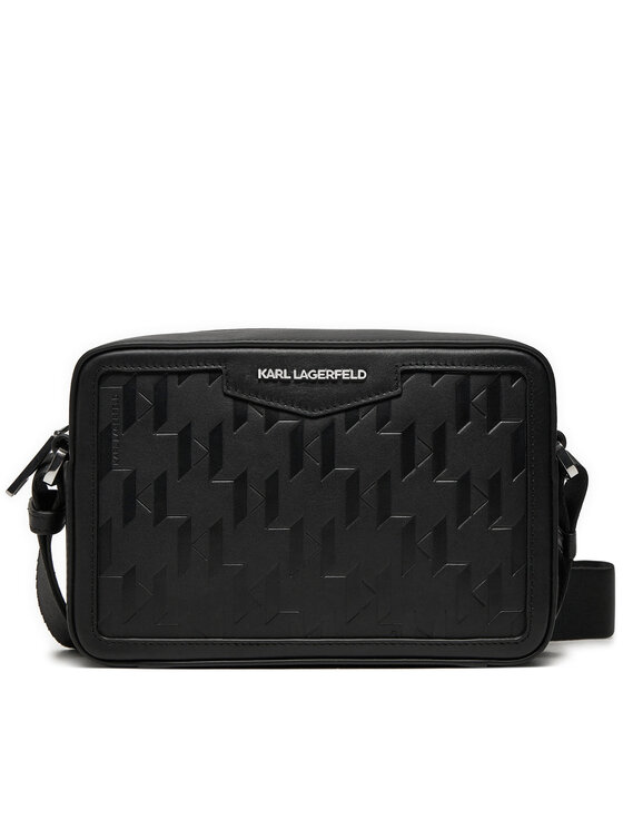 KARL LAGERFELD Мъжка чантичка A1M30067 Черен цвят на ниска цена