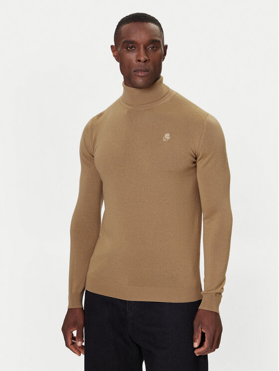 KARL LAGERFELD Поло 655058 554399 Бежов Regular Fit цвят на ниска цена