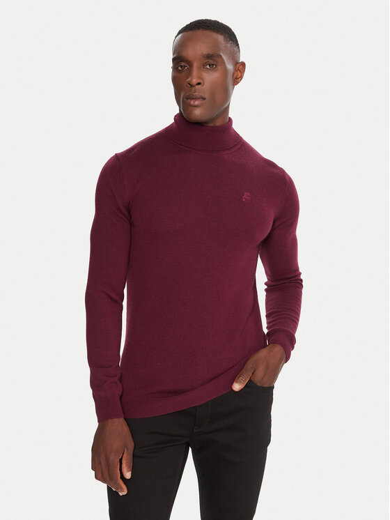 KARL LAGERFELD Поло 655058 554399 Бордо Regular Fit цвят на ниска цена