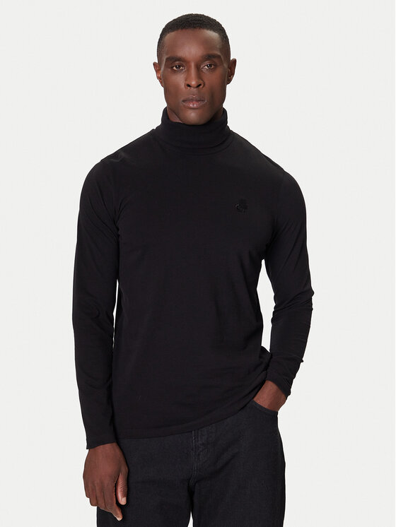 KARL LAGERFELD Поло 755023 554226 Черен Regular Fit цвят на ниска цена