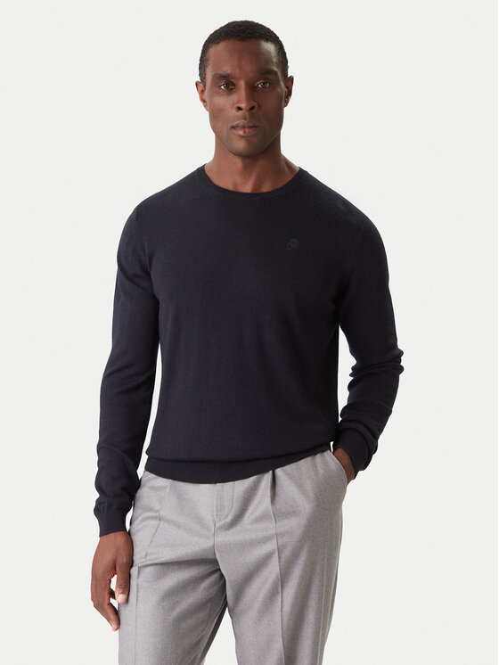 KARL LAGERFELD Пуловер 655000 554399 Тъмносин Slim Fit цвят на ниска цена