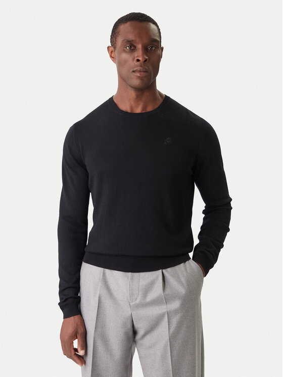 KARL LAGERFELD Пуловер 655000 554399 Черен Slim Fit цвят на ниска цена