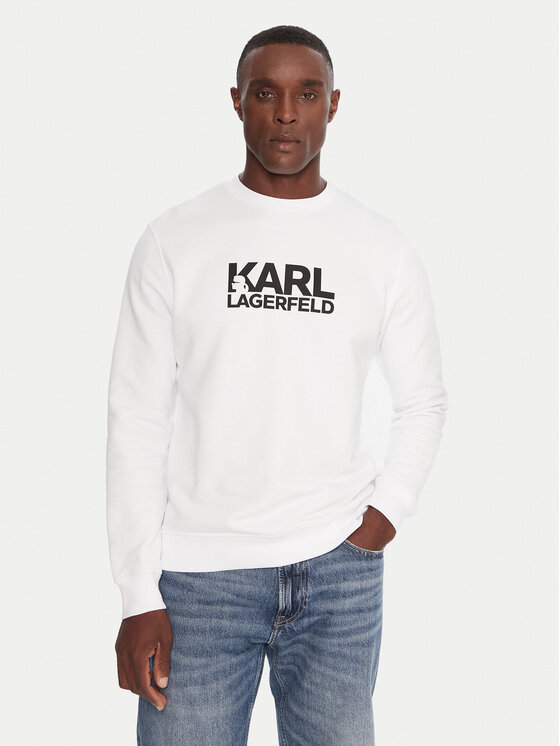 KARL LAGERFELD Суитшърт 705091 554917 Бял Regular Fit цвят на ниска цена