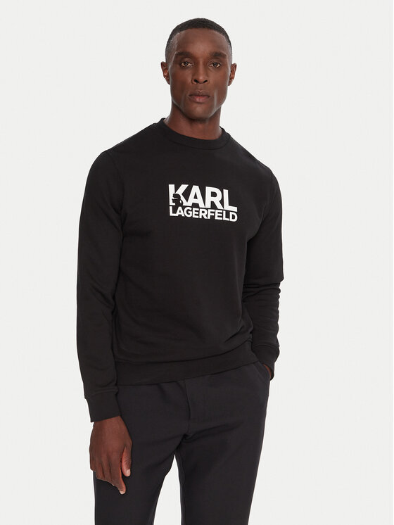 KARL LAGERFELD Суитшърт 705091 554917 Черен Regular Fit цвят на ниска цена