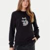 KARL LAGERFELD Суитшърт A3W20066 Черен Regular Fit цвят на ниска цена