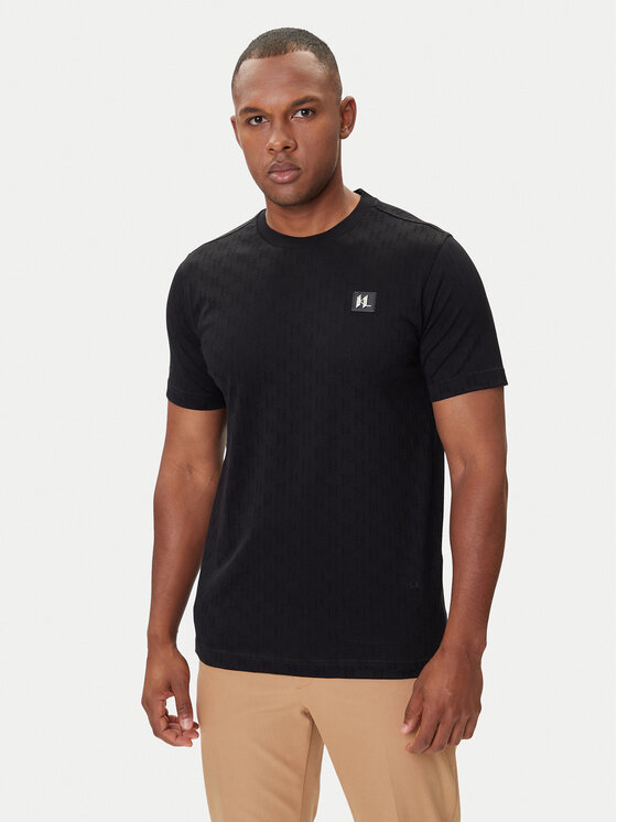 KARL LAGERFELD Тишърт 755004 554201 Черен Regular Fit цвят на ниска цена