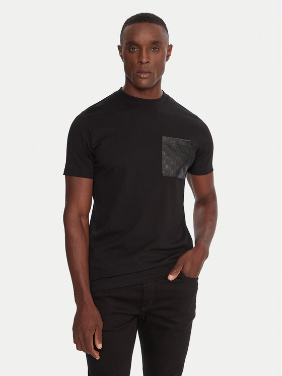 KARL LAGERFELD Тишърт 755047 554225 Черен Regular Fit цвят на ниска цена