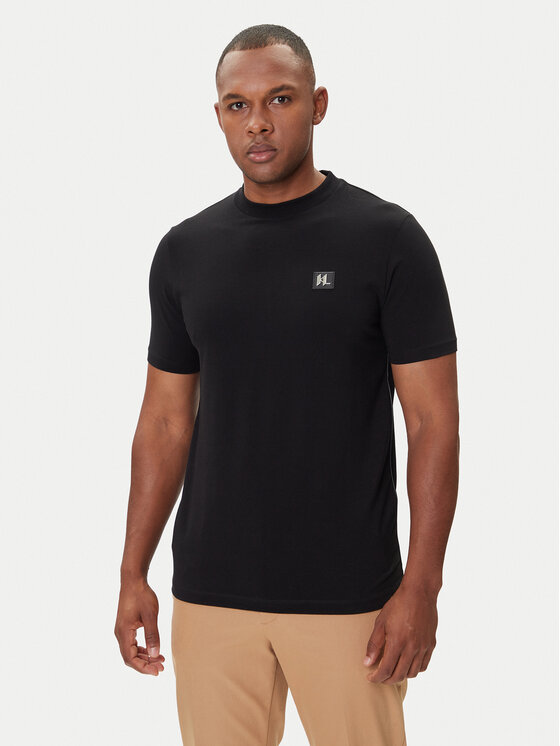 KARL LAGERFELD Тишърт 755050 554221 Черен Regular Fit цвят на ниска цена